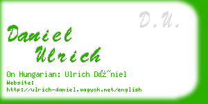 daniel ulrich business card